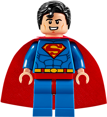 Lego Clipart Superman Cartoon - Lego Dc Comics Super Heroes Minifigure - Superman (600x450), Png Download