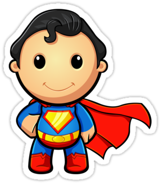 Free Superman Clipart - Super Man Baby Png (375x360), Png Download