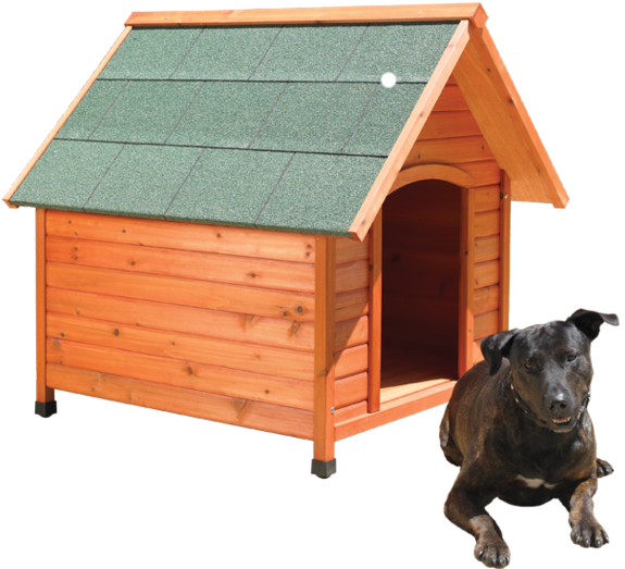 Country Mile Wooden Dog Kennel Large - Kennel (763x571), Png Download