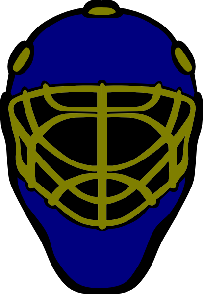 Hockey Goalie Mask Clip Art (414x599), Png Download