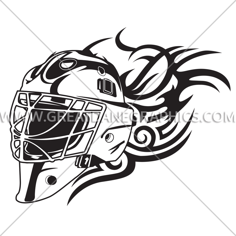 Tribal Goalie Mask - Goalie Mask Line Art (825x825), Png Download