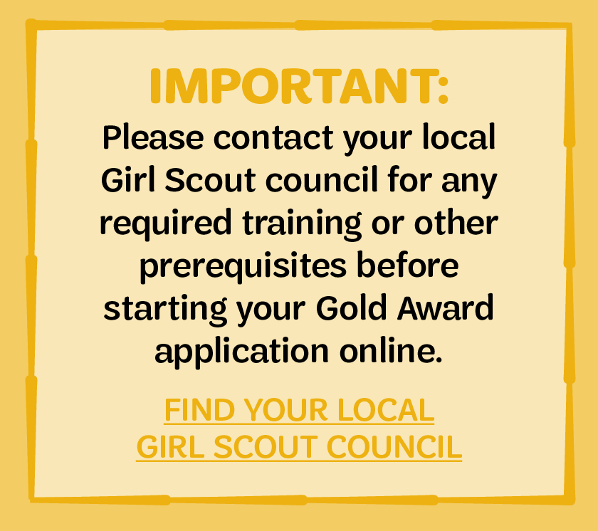 Please Contact Your Local Girl Scout Council For Any - Gold Award (840x746), Png Download