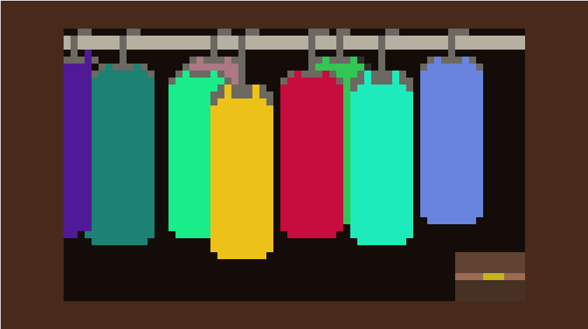 Closet - Pixel Art (1000x680), Png Download