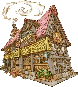 Bakery-ffccmlaak - Final Fantasy Crystal Chronicles Buildings (336x369), Png Download