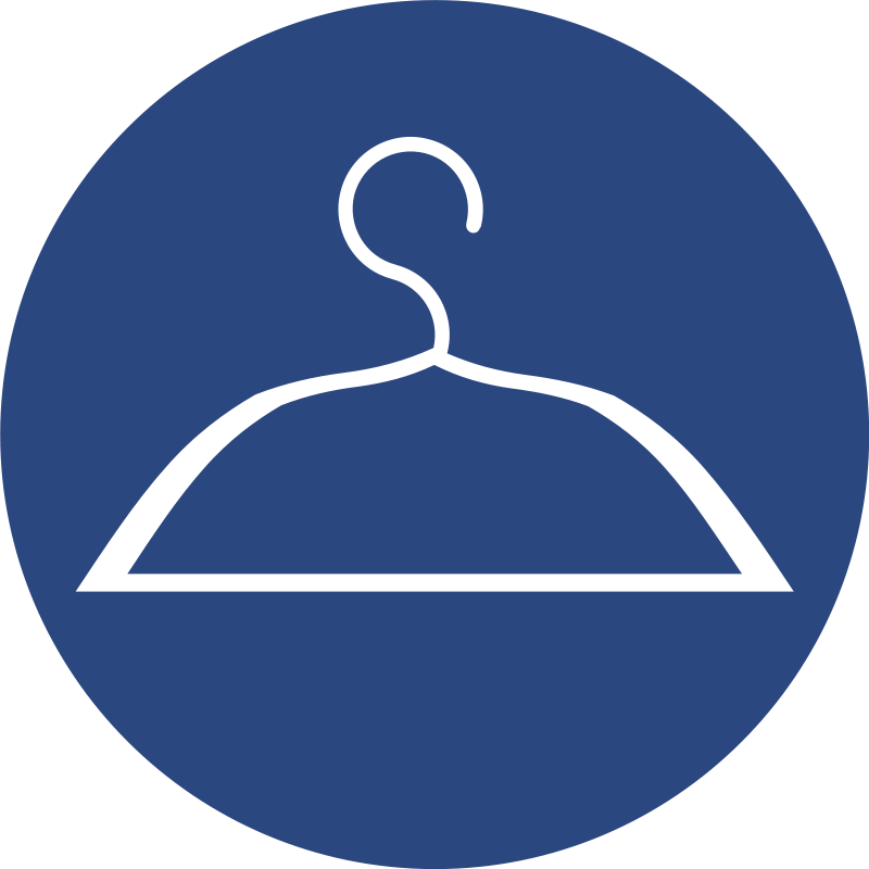 Icon, Clothing, Hang, Hanger, Clothes, Wardrobe, Closet - Hanger Icon Blue Png (640x640), Png Download