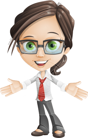 Woman Vector Female Cartoon Character - Dibujos Animados De Contabilidad (330x464), Png Download