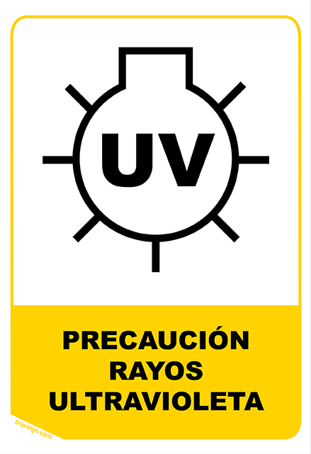 Aviso Senal Precaucion Rayos Ultravioleta Tripsign - Precaucion Hombres Trabajando (640x640), Png Download
