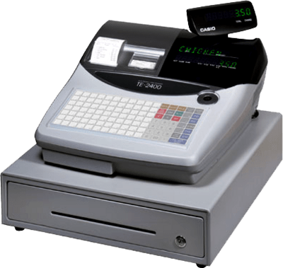 Cash Register - Casio Cash Register Machine (400x379), Png Download