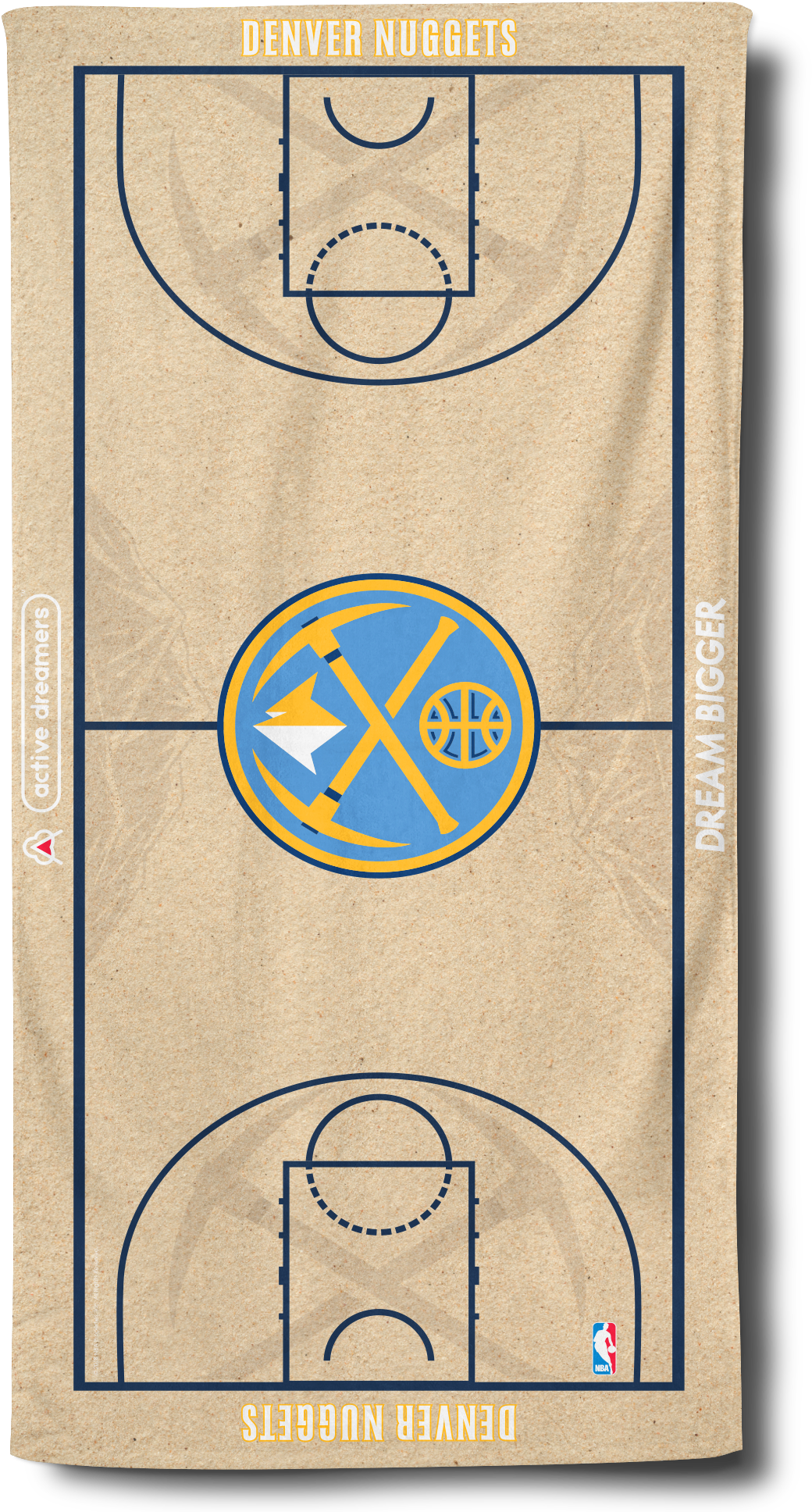 Nuggets Beach Towel - Denver Nuggets Wincraft 22" X 42" Authentic (2000x2000), Png Download