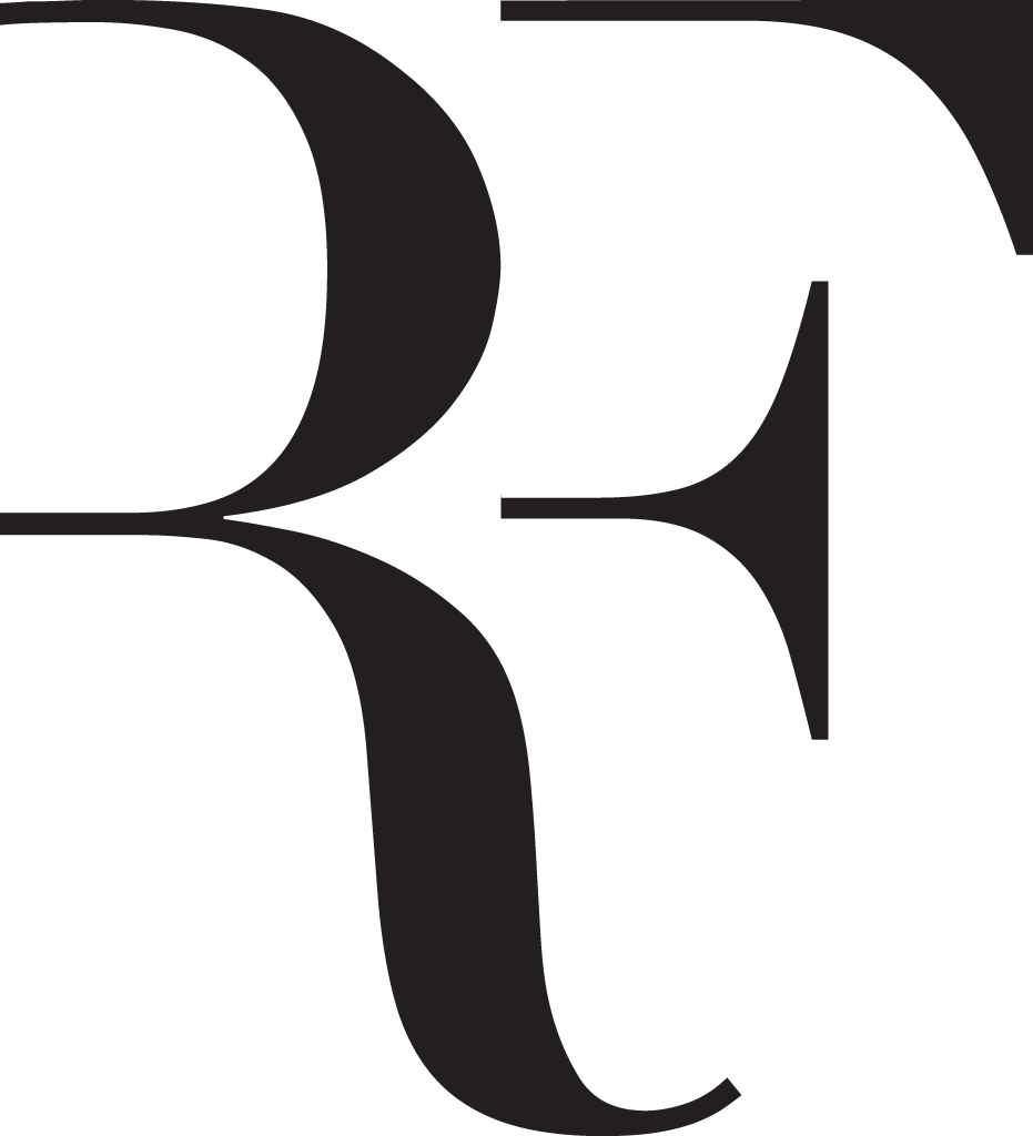 Roger Federer Logo - Logo Roger Federer Png (931x1024), Png Download