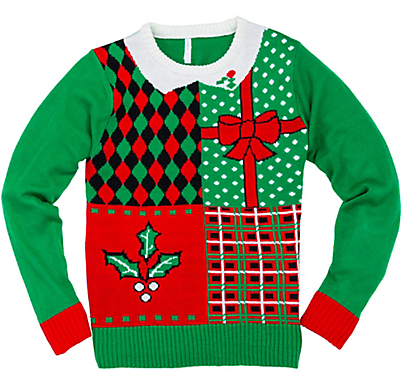 Ugly Christmas Sweater Png Jpg - Ugly Christmas Sweater Png (400x544), Png Download