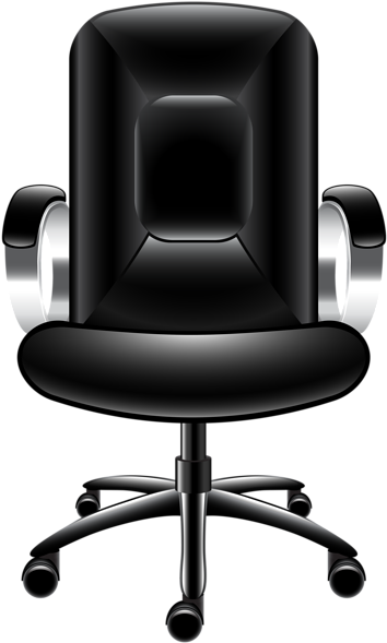 Vector Transparent Download Chair Transparent Png Clip - Clip Art Office Chair (359x600), Png Download
