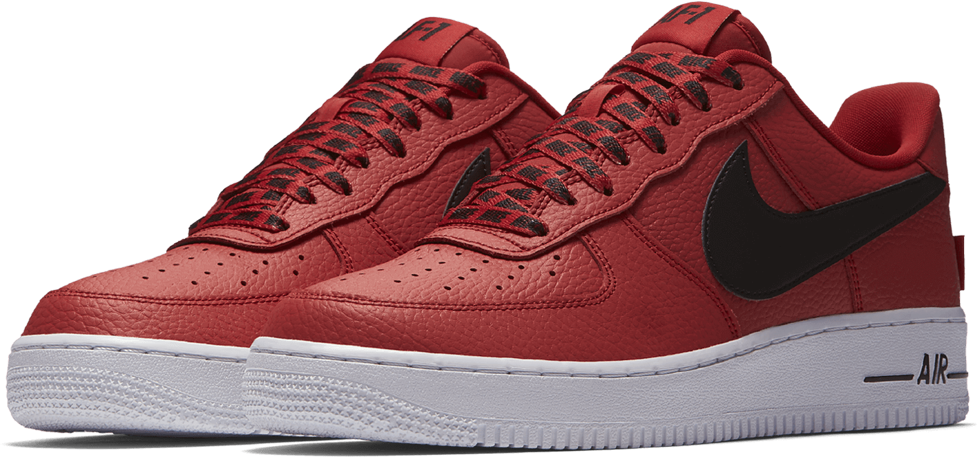 Love For The - Nike Af1 Low Red (1454x702), Png Download