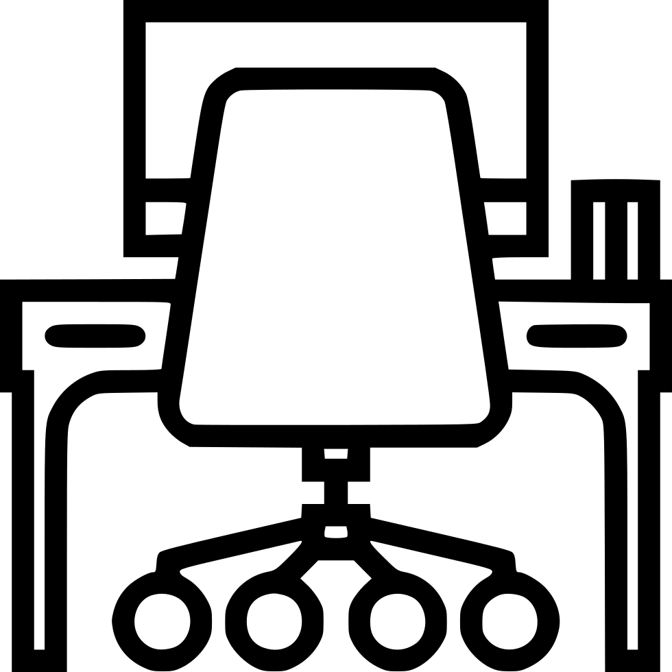 Office Desk - - Office Furniture Icon Png (980x980), Png Download