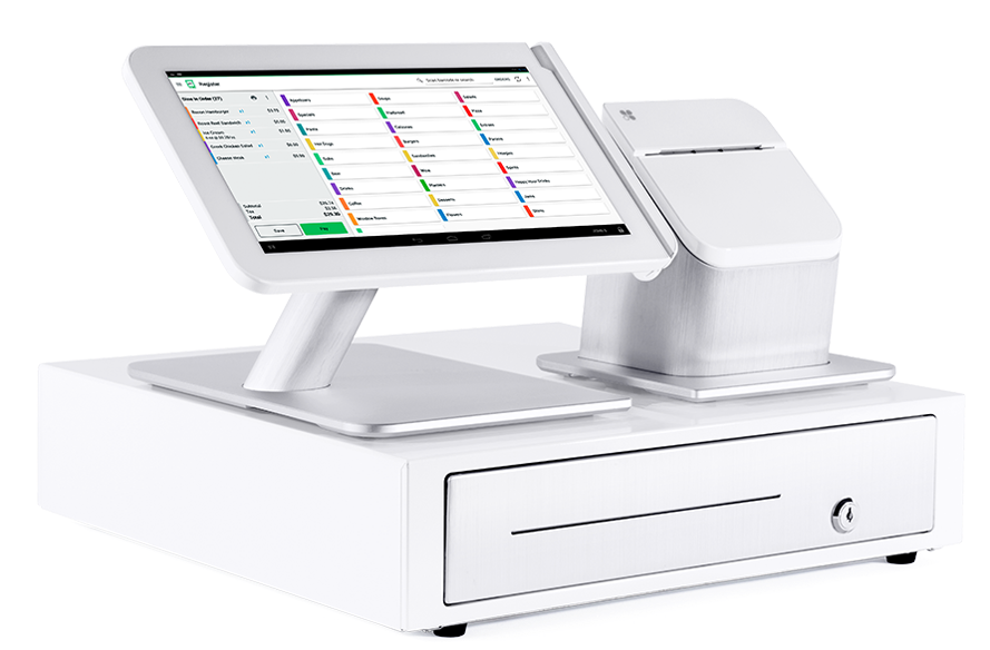 Clover Point Of Sale Pos System Station With Printer - Cash Register (1109x863), Png Download