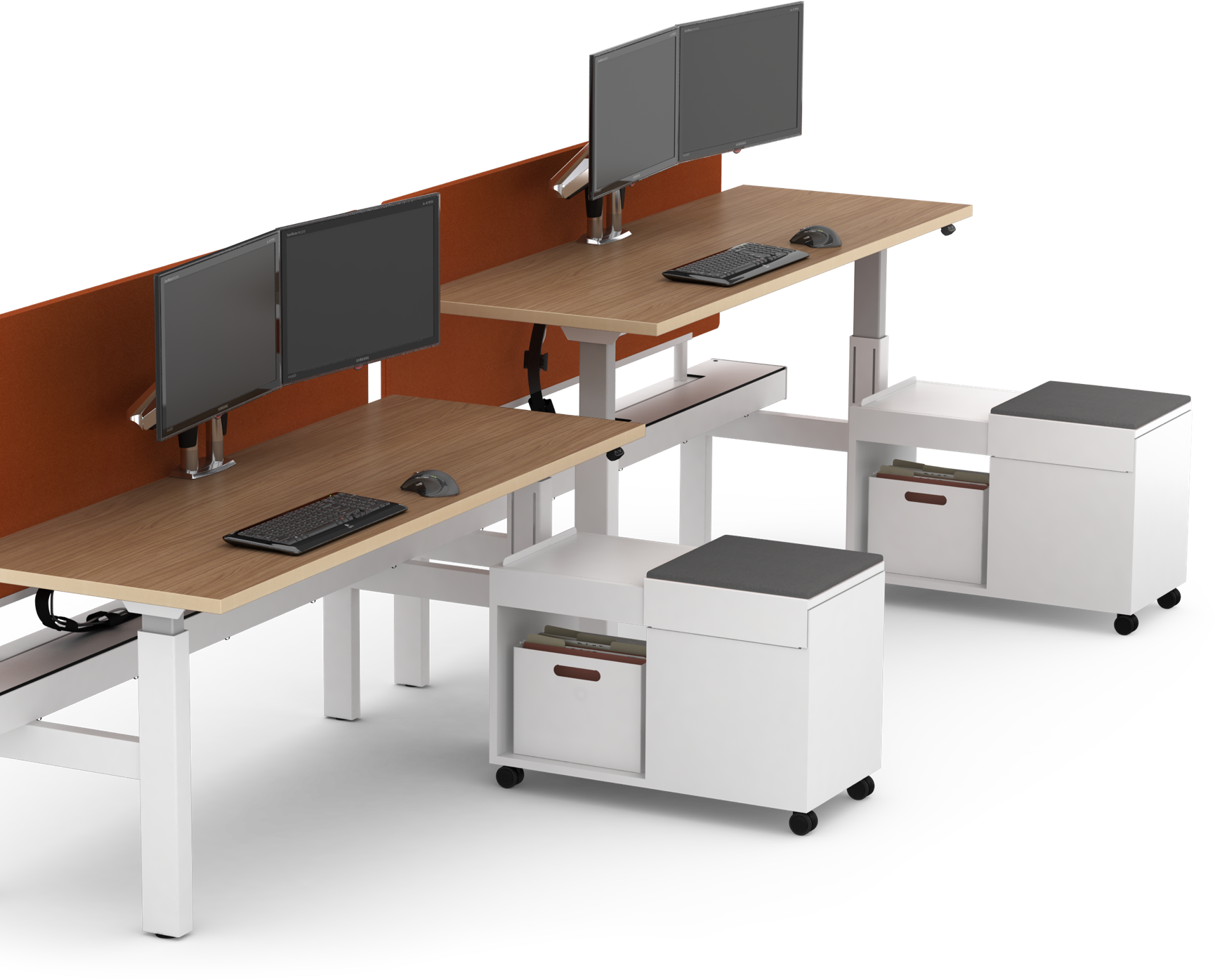 Seven Workbench Customization - Height Adjustable Benching (1730x1396), Png Download