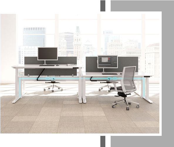 Office Desk Design - Office Furniture Heaven Inc. (600x500), Png Download