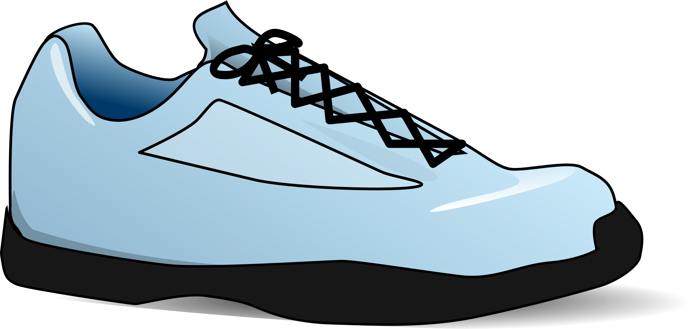 Clip Art Converse Drawing Free Commercial - One Shoe Clip Art (1568x750), Png Download