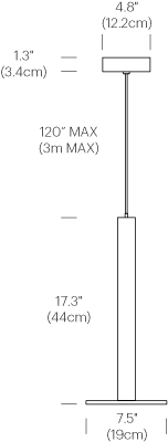 Cielo Xl Pendant - Diagram (462x405), Png Download