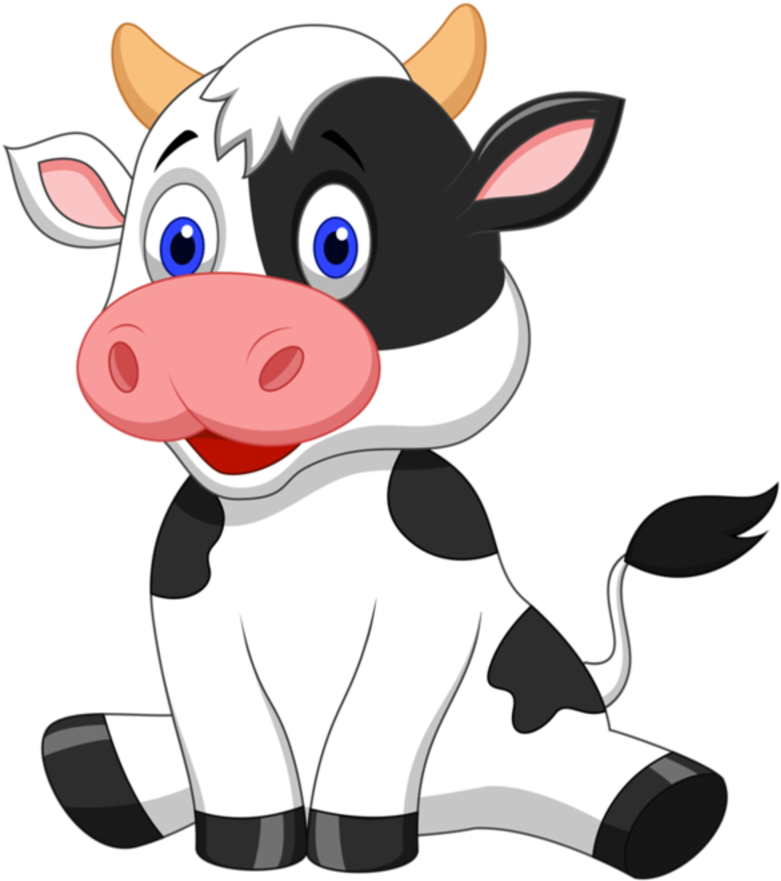 Dibujo Vaca Png - Baby Cow Clipart (800x900), Png Download