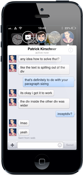 It Will Float Around The Home Screen And Over Any Other - Vodafone Text (300x619), Png Download