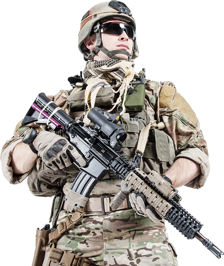 Us Soldier Png - Us Ranger Assault Rifle (1000x1000), Png Download