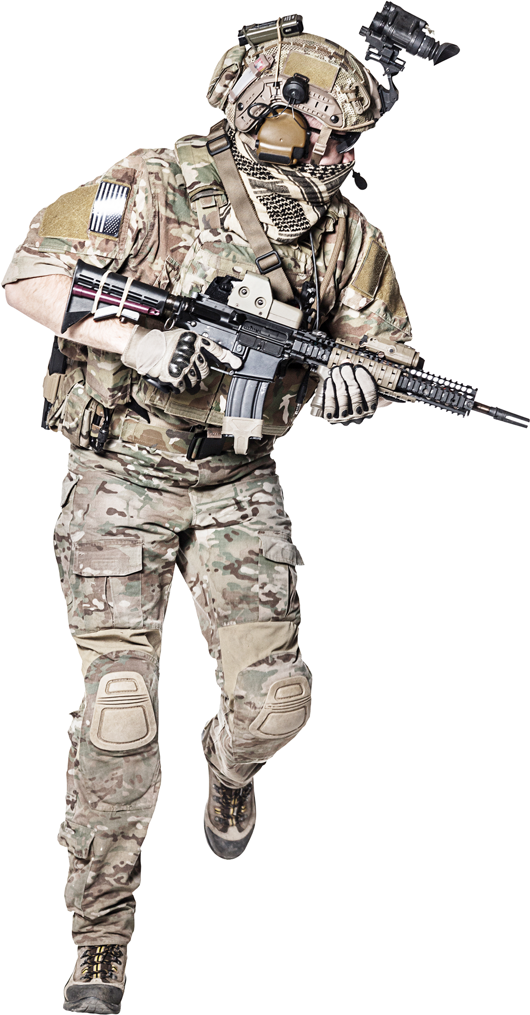 See Or Download Color Reference - Running Soldier (1060x2000), Png Download