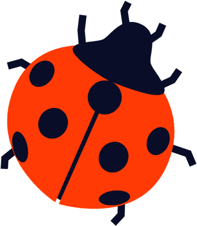 テントウムシ イラスト フリー (500x500), Png Download