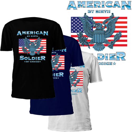 "american By Birth, Soldier By Choice" - He Leads Me Beside Still Waters (500x500), Png Download