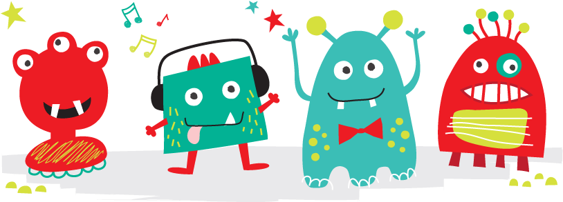 Monster-banner Welcome - Little Monsters House Of Fun (851x315), Png Download