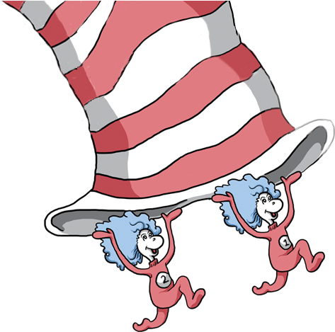 Clip Art Freeuse Library Cat In The Hat Hat Clipart - Cat And The Hat (650x520), Png Download