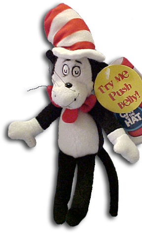 Cuddly Collectibles Dr Seuss Cat In The Hat Story Characters - Cat Inthe Hat Toys (290x478), Png Download