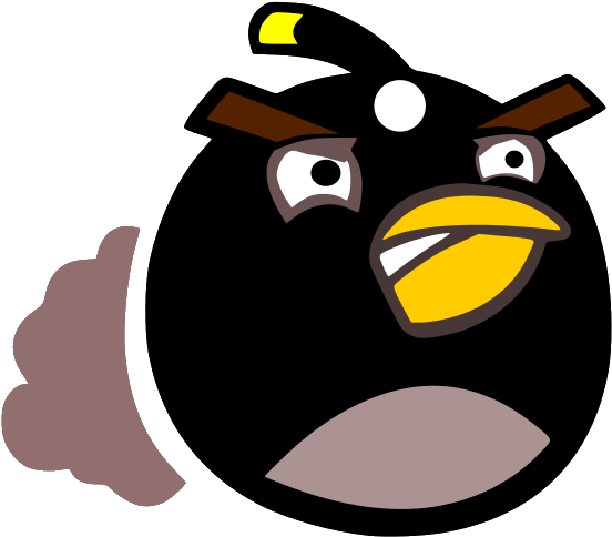 Angry Birds Space Angry Birds Star Wars Drawing Clip - Angry Birds Characters Black (611x600), Png Download