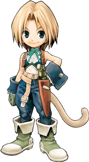 Itadaki-zidane - Final Fantasy Ix Gidan (298x551), Png Download