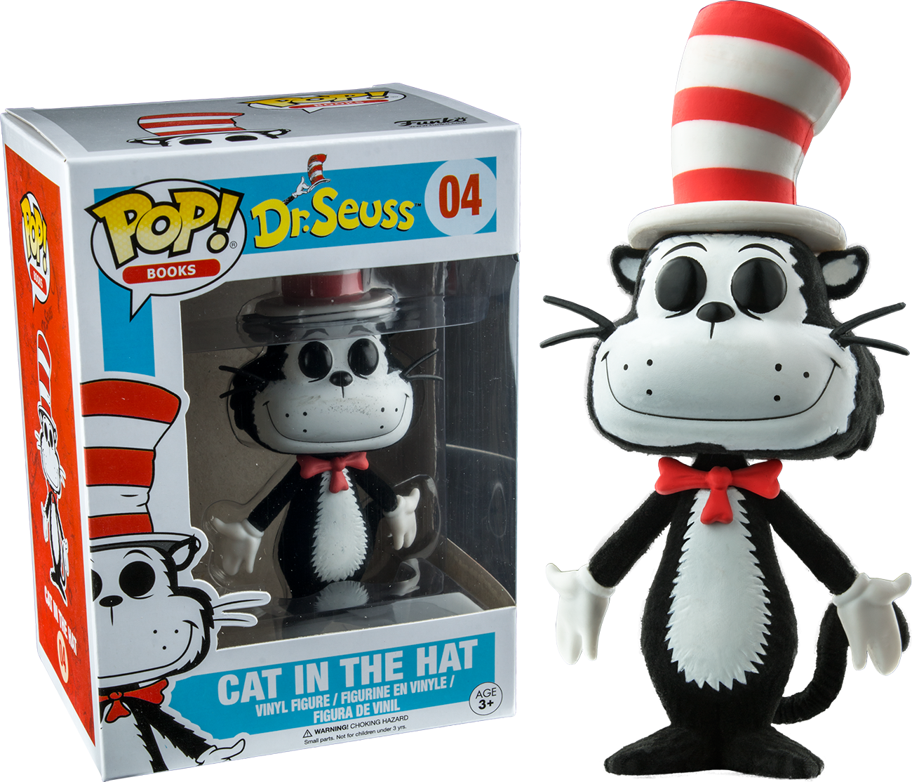 Dr - Cat In The Hat Funko Flocked (1300x1114), Png Download
