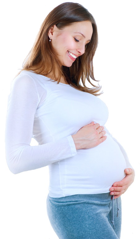 Midwife Allows Mothers To Feel More Comfortable And - คน ท้อง อารมณ์ ดี (567x780), Png Download