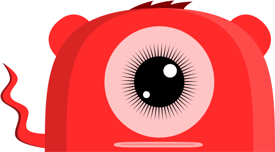 Monsters Image Download Png - Red One Eyed Monster (747x414), Png Download