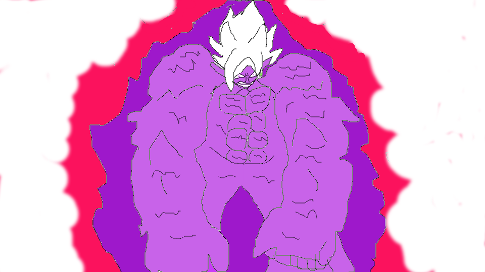 Kamehameha Drawing Full Body - Zamasu Battle Damaged (960x540), Png Download