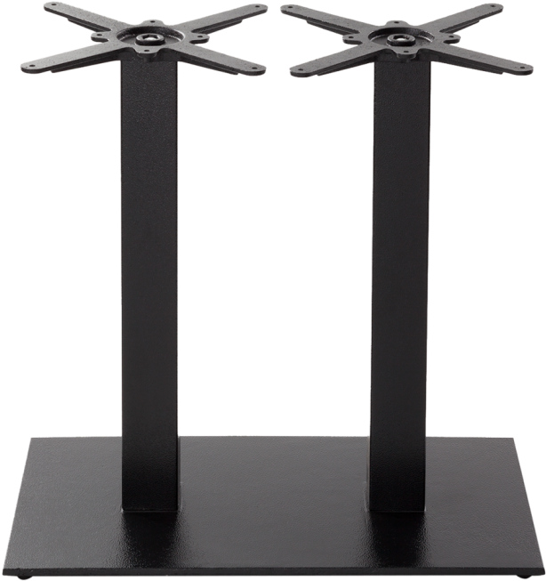 Forza Square Twin Pedestal Dining - Pied De Table Malm Kokoon Design Tb00370bl (720x1024), Png Download