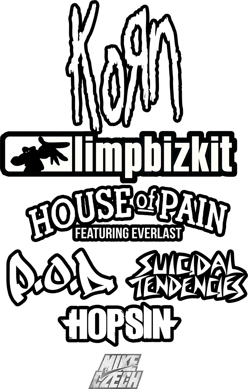 Epicenter, Everlast, House Of Pain, Korn, Limp Bizkit - Suicidal Tendencies (850x1329), Png Download