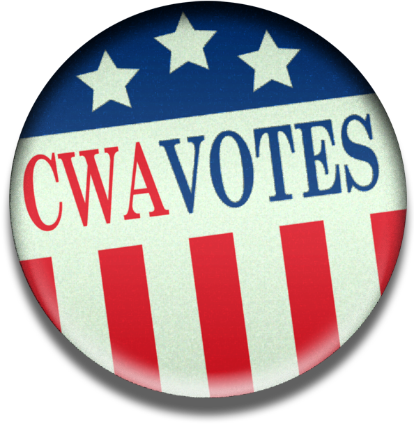 The 2018 Cwa Local 1103 Election Day Endorsments Can - Cwa Votes (594x622), Png Download