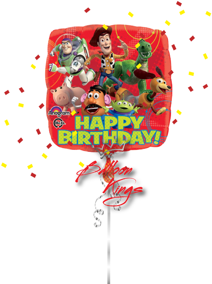 Hb Toy Story Balloon Kings Png Toy Story Logo Transparent - Toy Story Balloon (857x1024), Png Download
