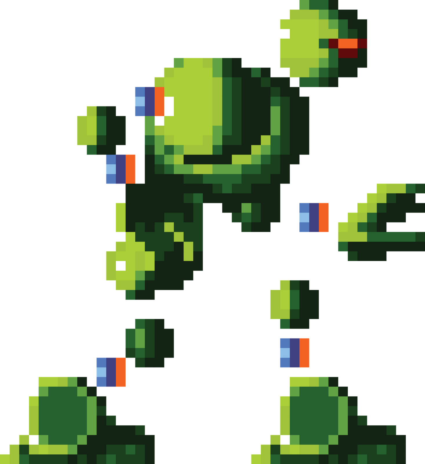 How About Them Late 1996 Genesis Games - Vector Man Pixel Art (1466x1600), Png Download