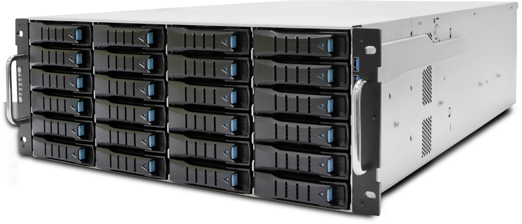 200tb - Aic Chassis Rsc-4et0-c0pp-sa3e-0c0-b 4u 24bay 12gb/s (1936x938), Png Download