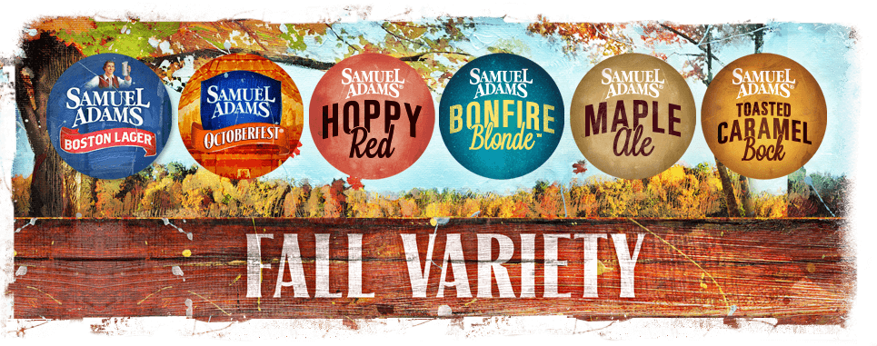 Although It Is Still August The Samuel Adams 2016 Fall - Samuel Adams Boston Lager 330ml (965x381), Png Download