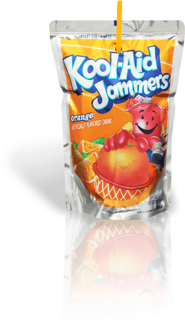 Kool Aid Jammers Orange Flavored Drink 60 Fl Oz Box - Kool Aid Jammers Juice Drink, Kiwi Strawberry - 10 (794x1354), Png Download