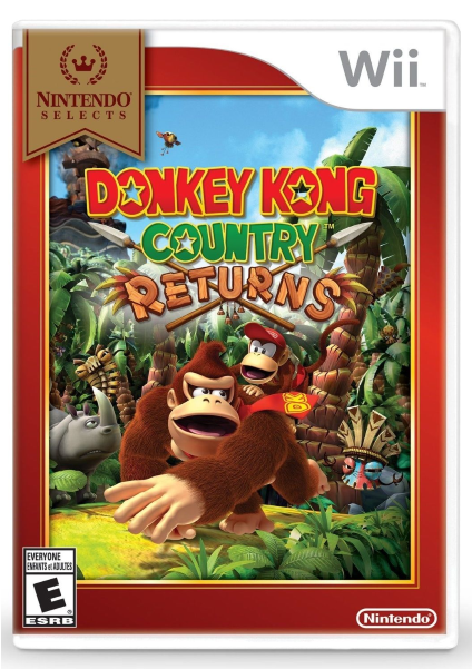 Donkey Kong Country Returns Nintendo Selects (600x600), Png Download