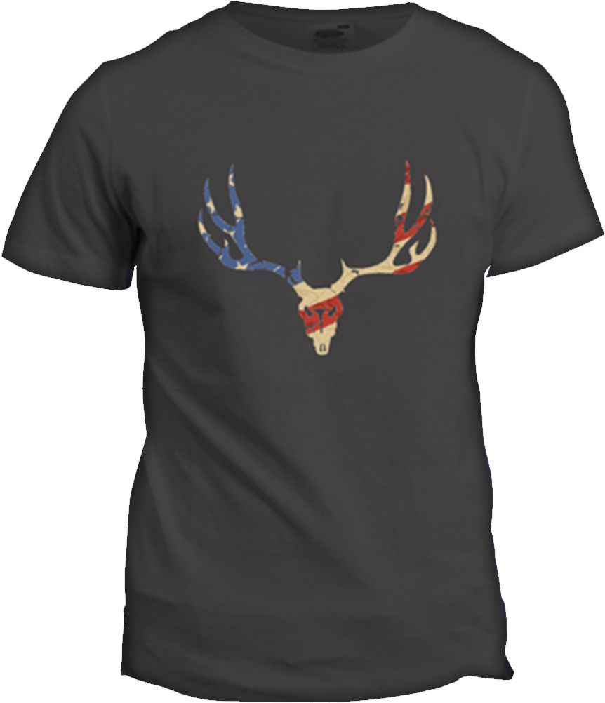 Patriot Skull T-shirt (1280x1280), Png Download