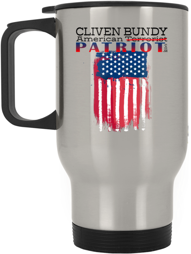 Cliven Bundy American Patriot Silver Stainless Travel - Blood Sugar Was Low T-shirt - I'm Sorry For What I (1024x1024), Png Download