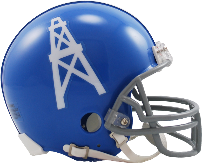 Houston Oilers Vsr4 Mini Throwback Helmet - Houston Oilers 1960-62 Throwback Replica Mini Helmet (900x812), Png Download